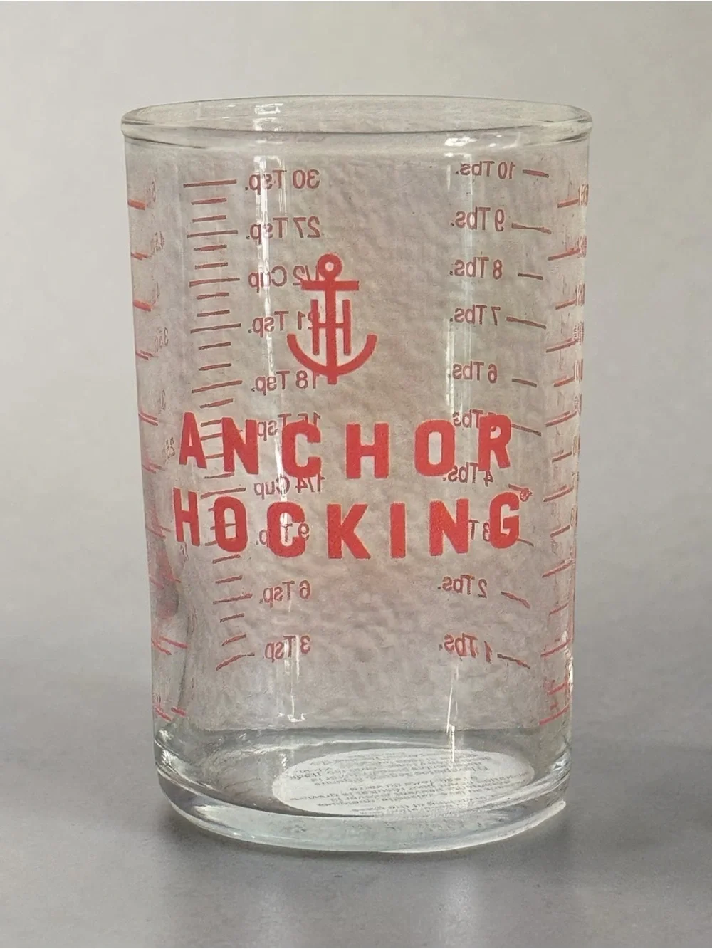 Anchor Hocking Measuring Cup 5oz Glass Kitchen Use Only Made in USA NEW